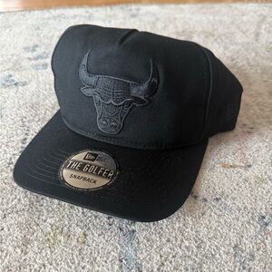 New Era Chicago Bulls “The Golfer” Snapback – Black on Black – OSFM